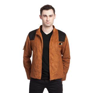 star wars solo han solo faux suede replica jacket|1.